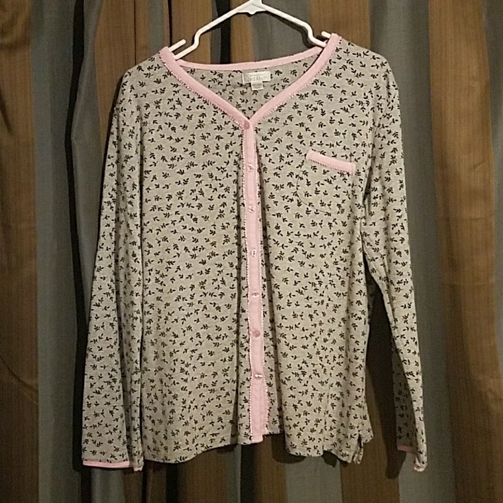 Celestial Dreams gray and pink pajamas set
